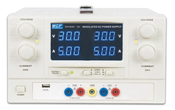 M10-QD305 DUAL OUTPUT ADJUSTABLE DC POWER SUPPLY